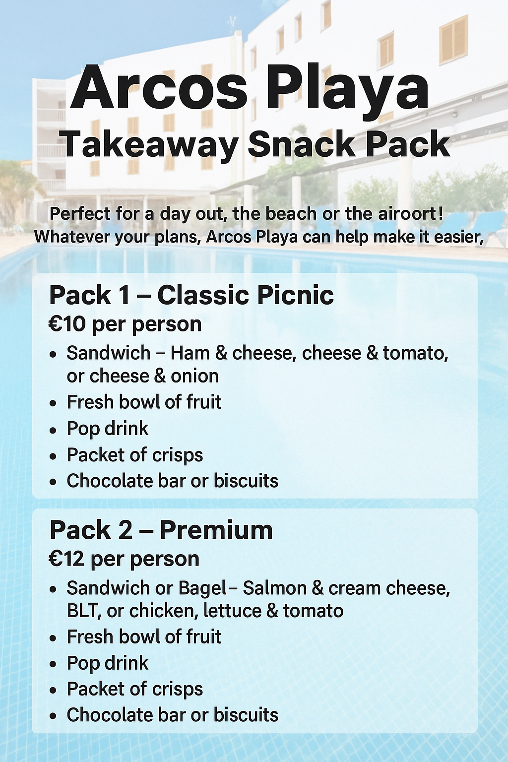Beach Snack Packs